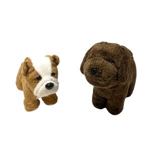 American Girl Doll Pet‎ Lot - 2 Dogs Meatloaf Chocolate Chip Service Dog Retired